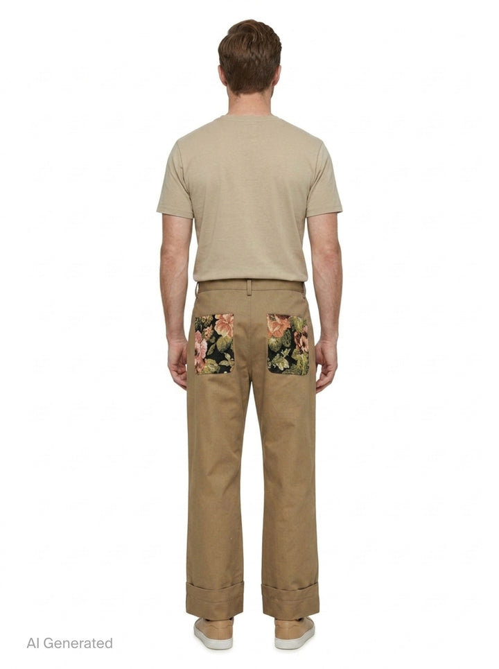 Patchwork Workwear Trousers | Simone Rocha | Club21 - back
