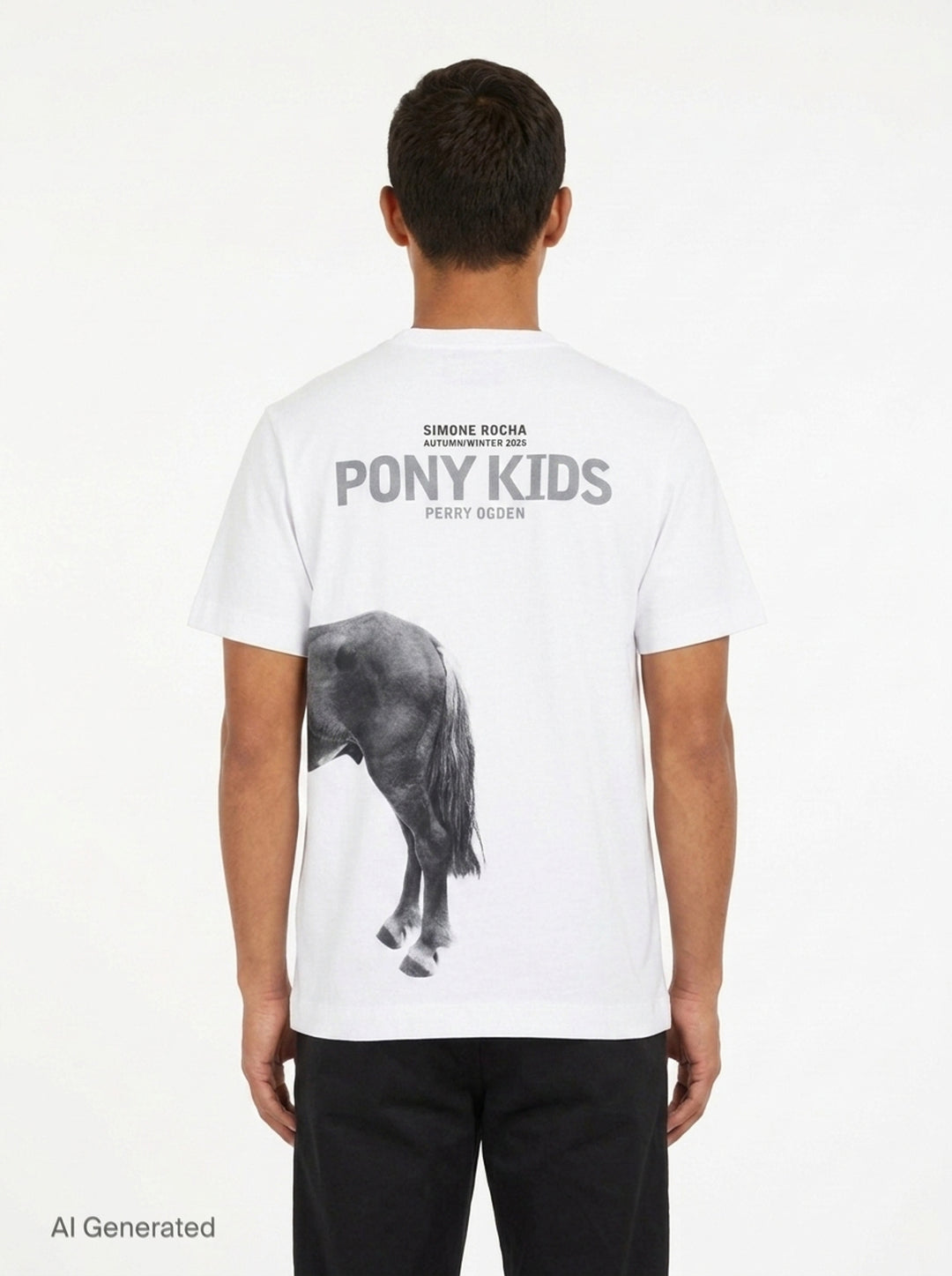 Pony Kid Print Tee | Simone Rocha | Club21 - back