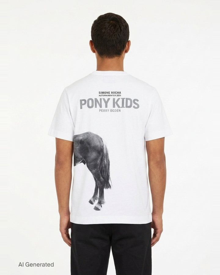 Pony Kid Print Tee | Simone Rocha | Club21 - back