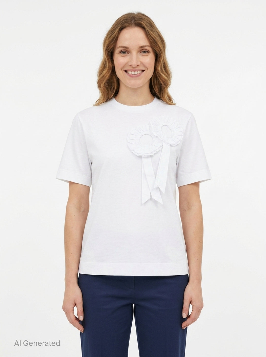 Ribbon Rosette Boy Tee | Simone Rocha | Club21 - front