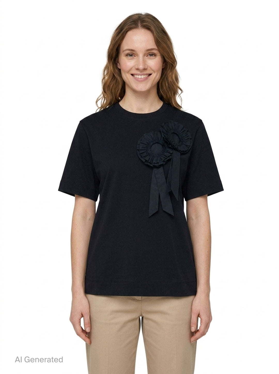 Ribbon Rosette Boy Tee | Simone Rocha | Club21 - front