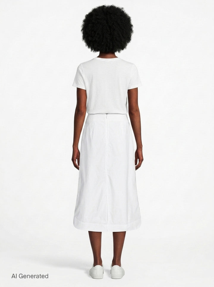 Ribbon Rosette Midi Skirt | Simone Rocha | Club21 - back