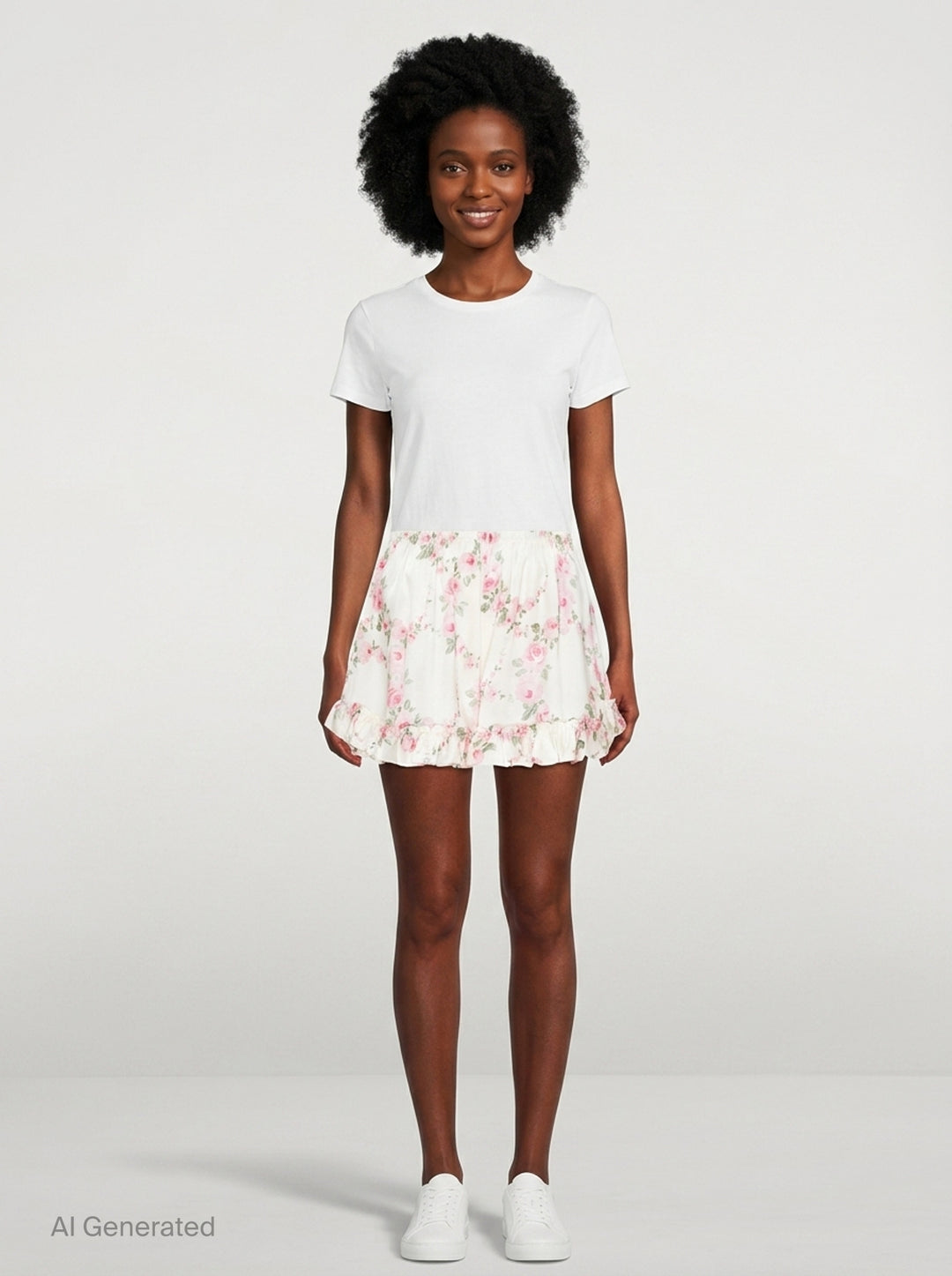 Ruffle Frill Floral Shorts | Simone Rocha | Club21 - front