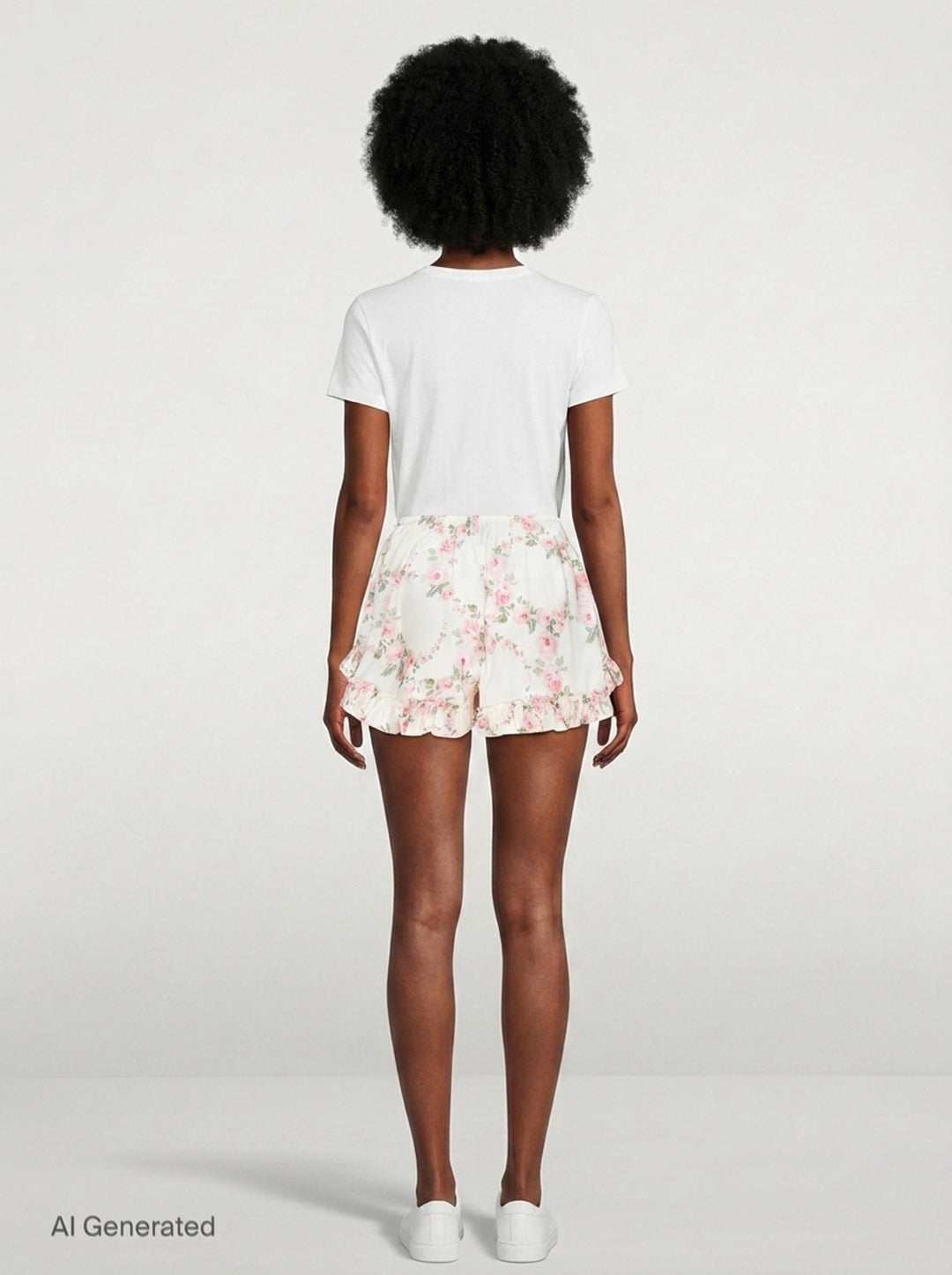 Ruffle Frill Floral Shorts | Simone Rocha | Club21 - back
