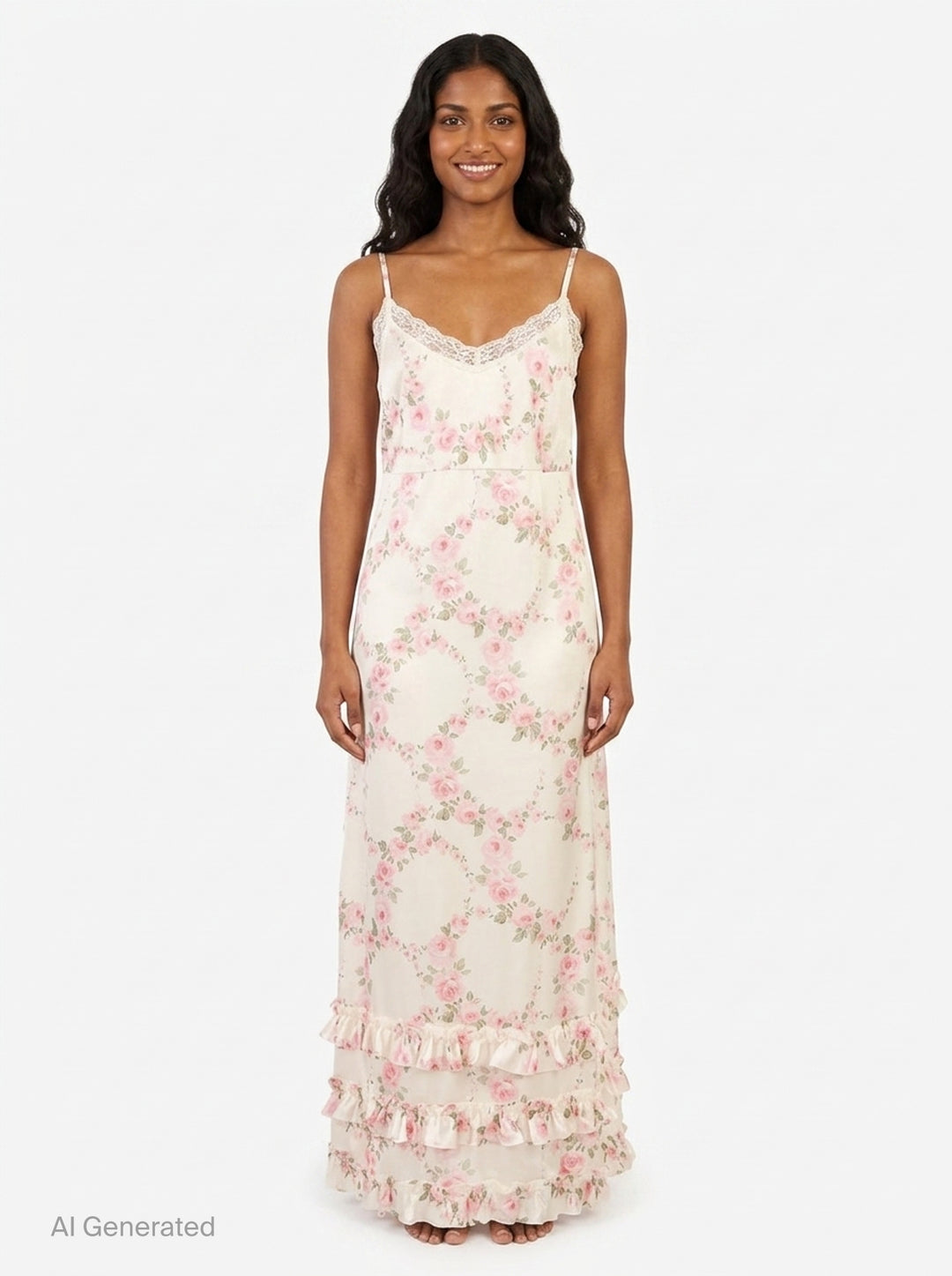Ruffle Frill Hem Slip Dress | Simone Rocha | Club21 - front