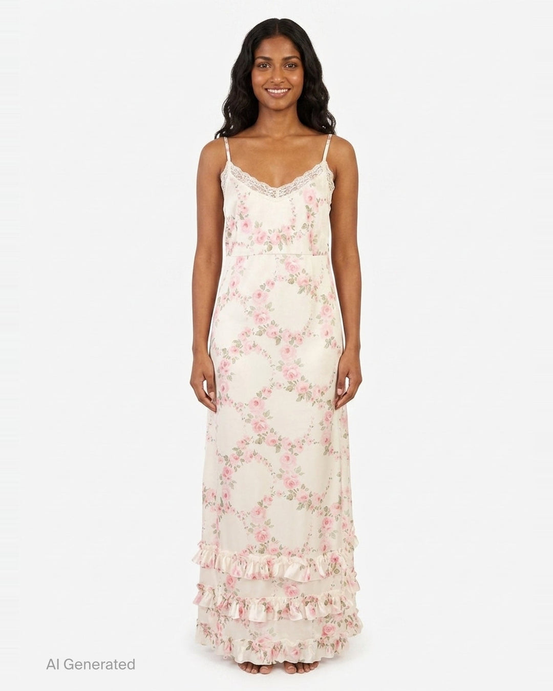 Ruffle Frill Hem Slip Dress | Simone Rocha | Club21 - front