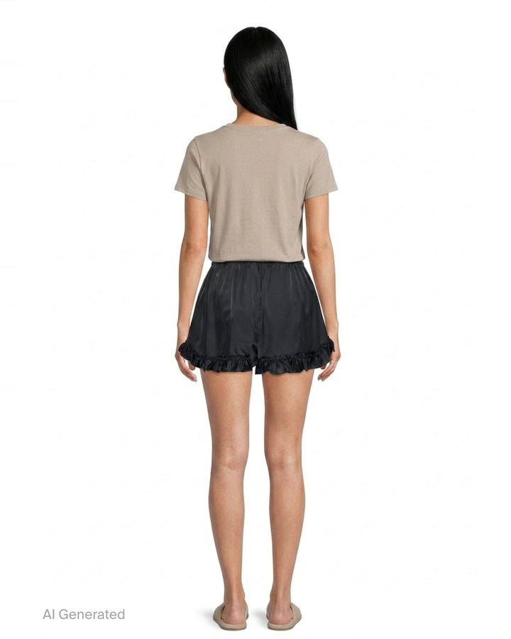 Ruffle Frill Satin Shorts | Simone Rocha | Club21 - back