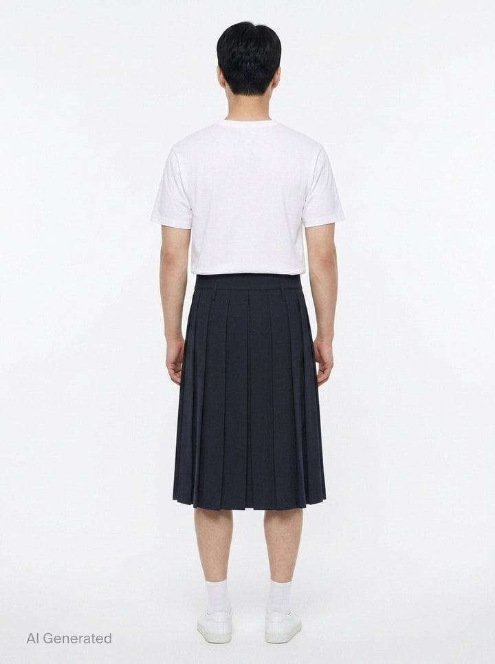 Tailored Clip Kilt Skirt | Simone Rocha | Club21 - back