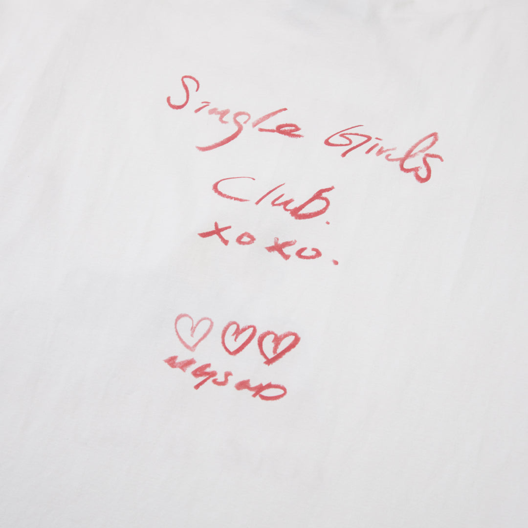 Single Girls Club Off-Shoulder Tee