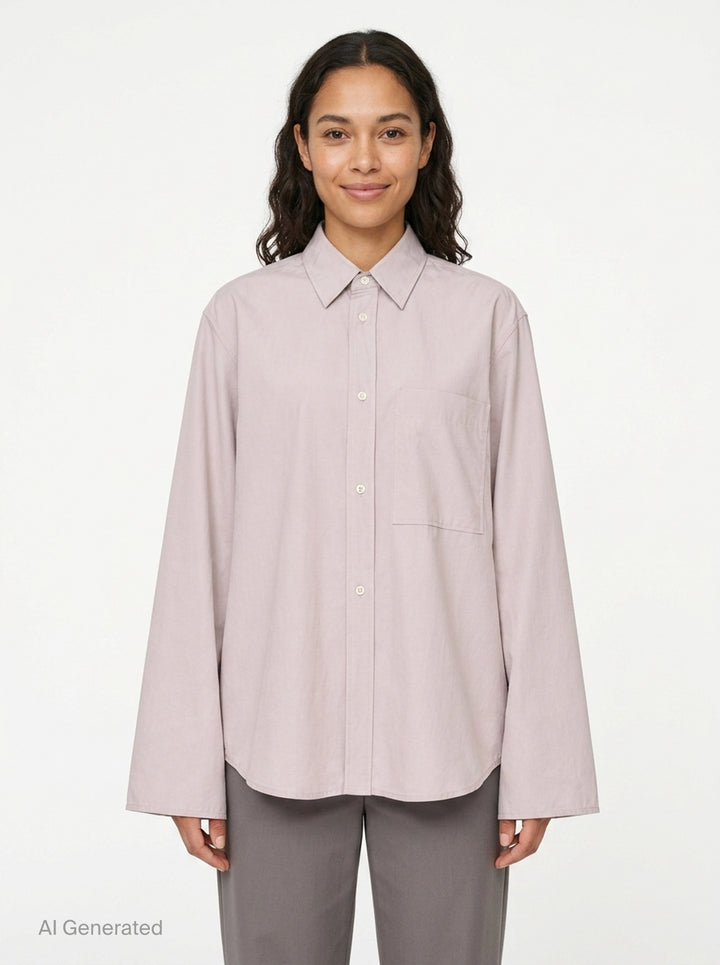 Long Sleeve One Pocket Blouse | Sofie D'Hoore | Club21 - front