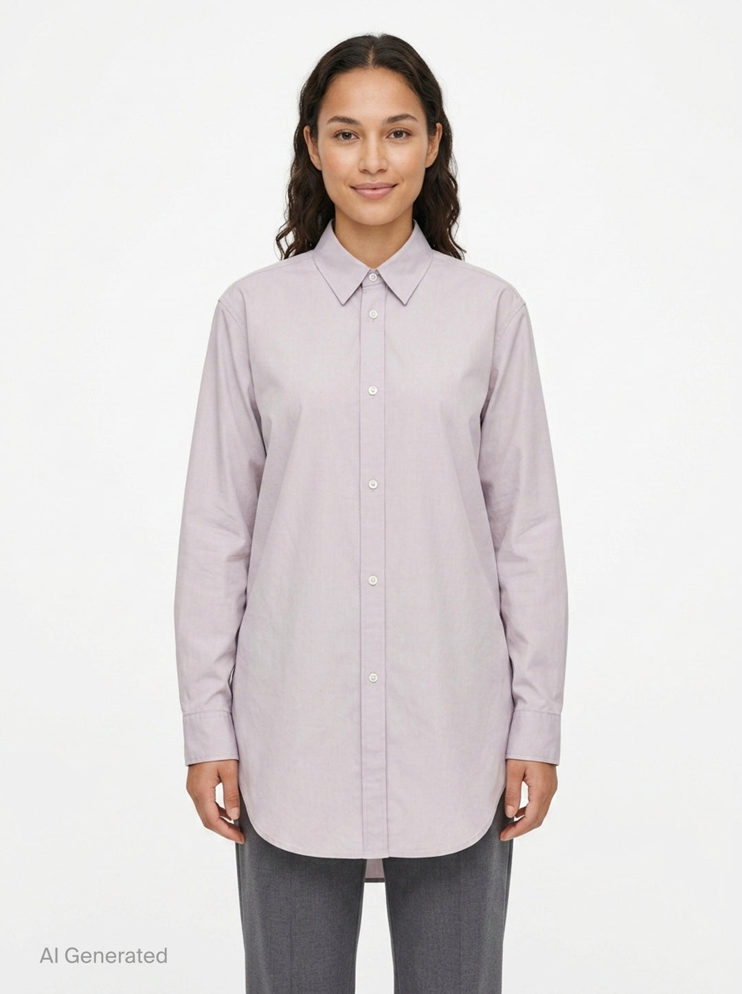Long Sleeve Uneven Hem Blouse | Sofie D'Hoore | Club21 - front
