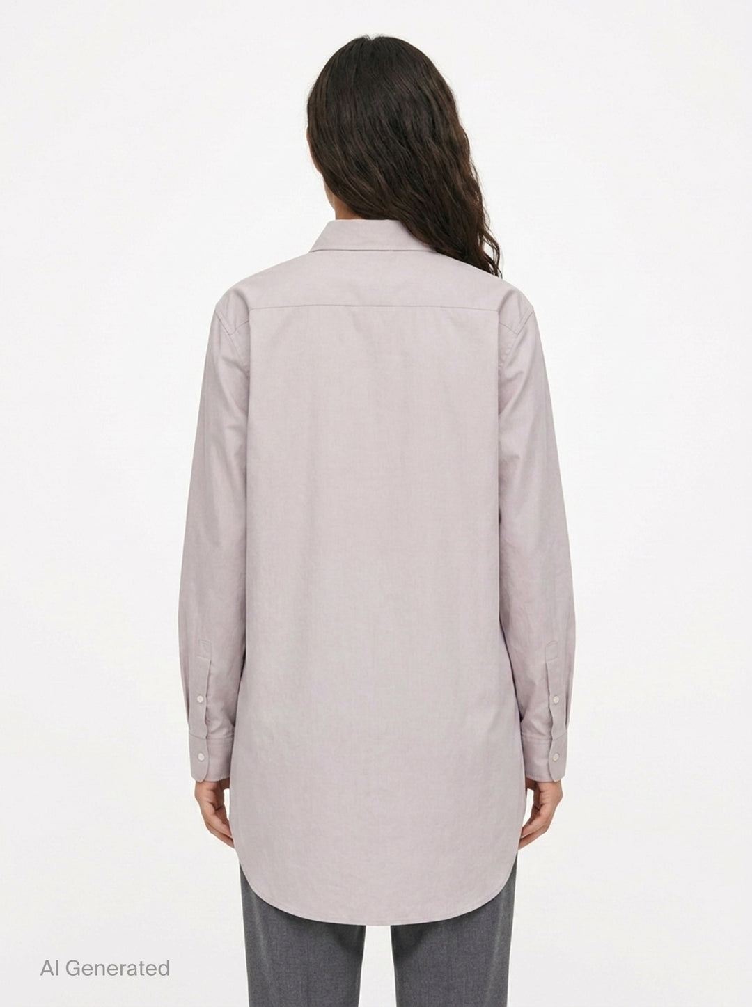 Long Sleeve Uneven Hem Blouse | Sofie D'Hoore | Club21 - back
