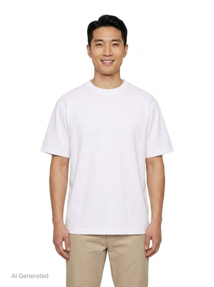 Logo Tee With Hairy Flocking | Solid Homme | Club21 - front