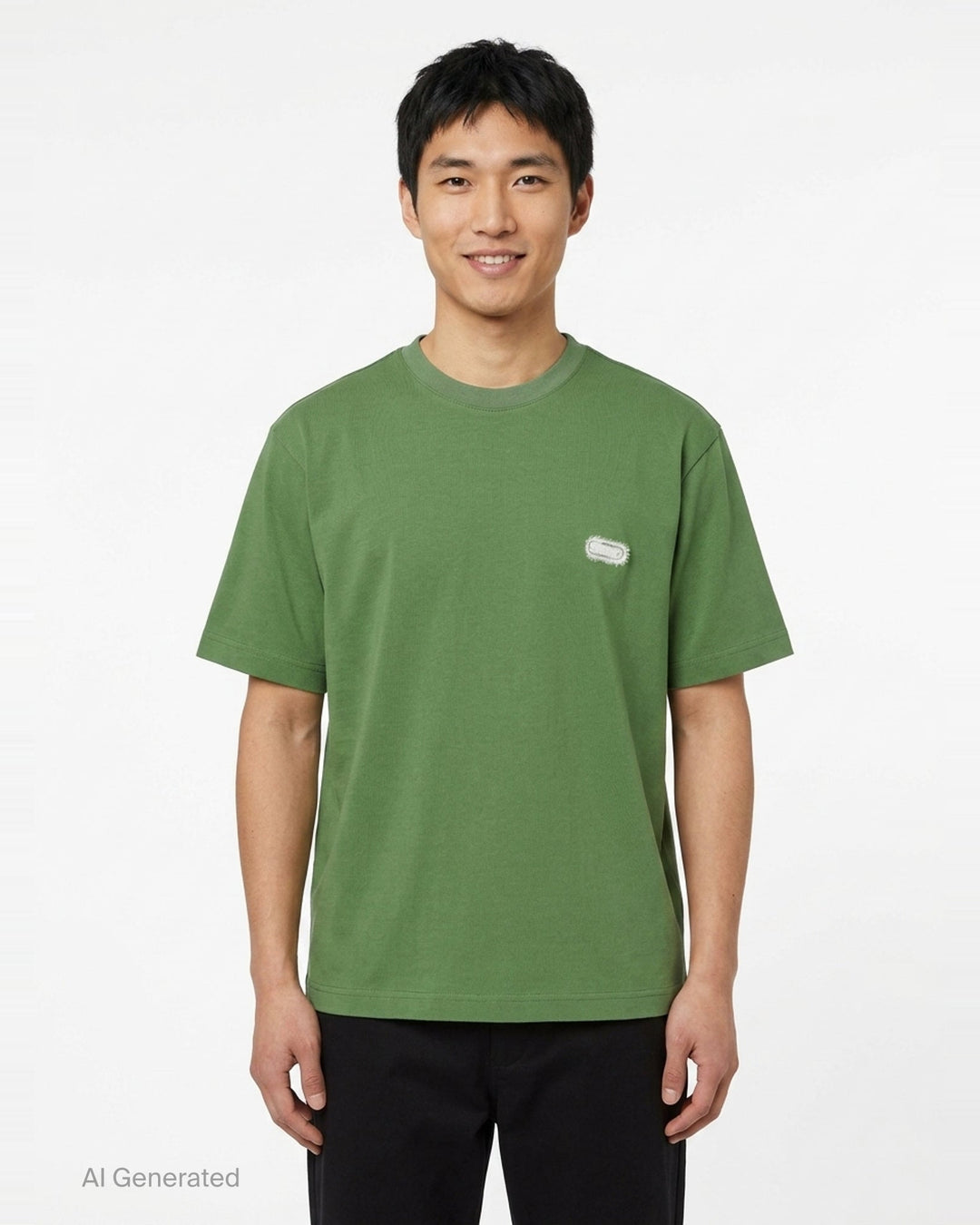 Logo Tee With Hairy Flocking | Solid Homme | Club21 - front