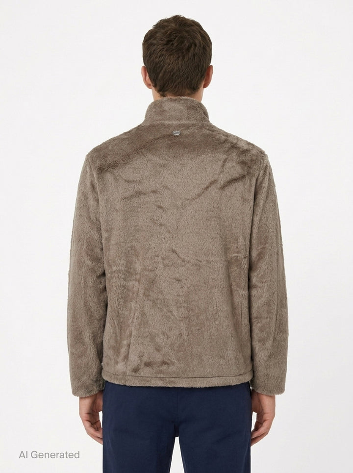Shaggy Faux Fur Blouson | Solid Homme | Club21 - back