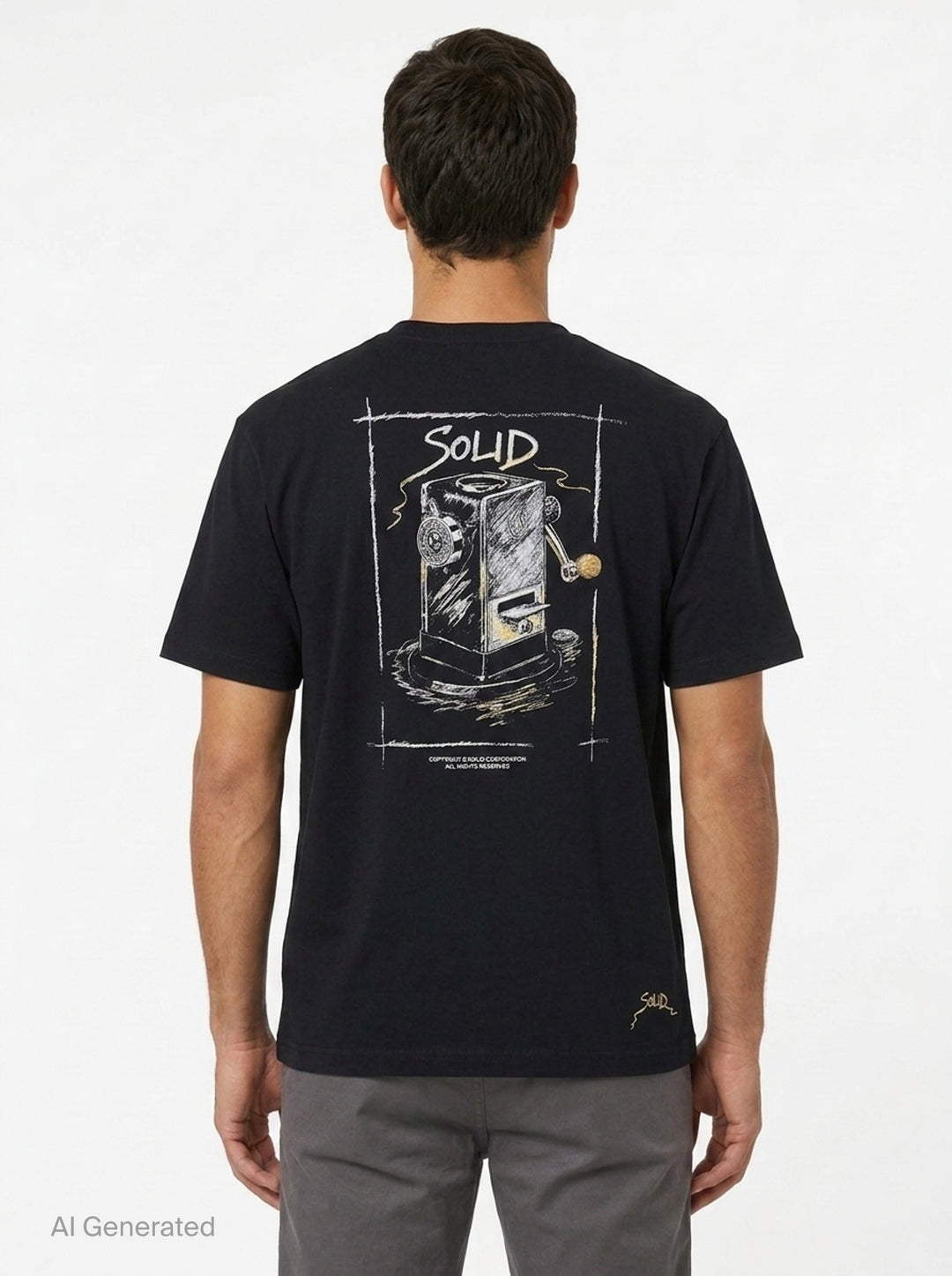 Sharpener Graphic Tee | Solid Homme | Club21 - back