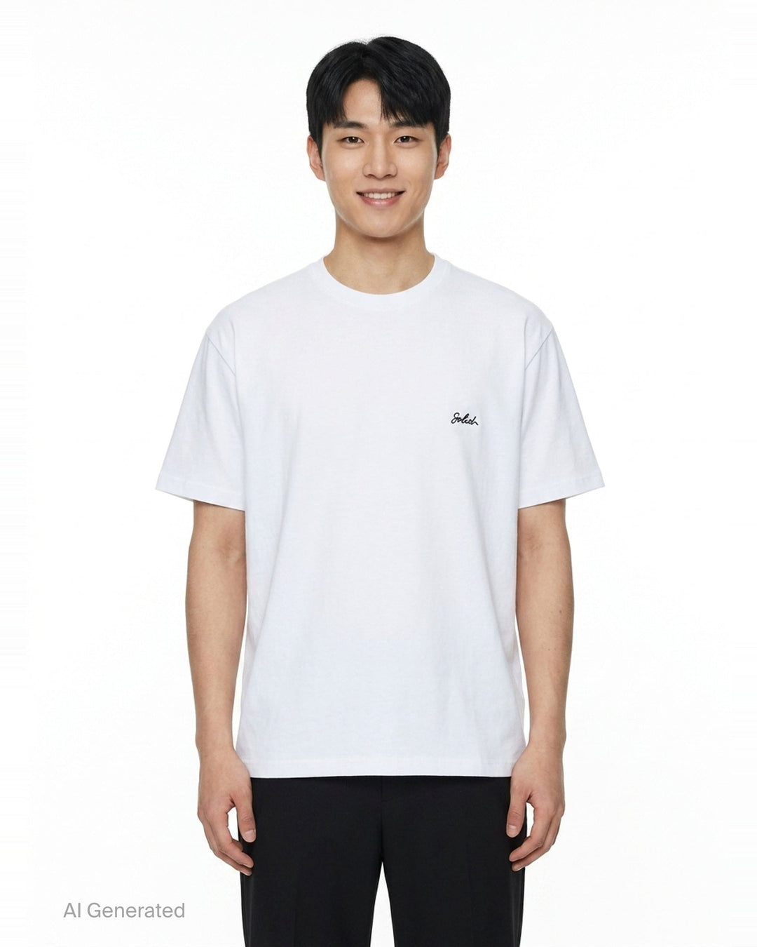 Signature Script Tee | Solid Homme | Club21 - front