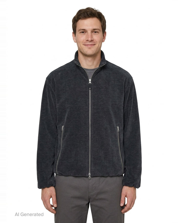 Velvet Feel Track Jacket | Solid Homme | Club21 - front