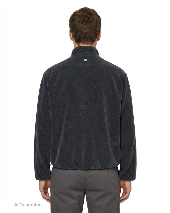 Velvet Feel Track Jacket | Solid Homme | Club21 - back