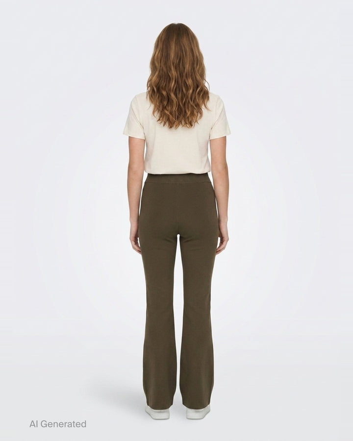 Compact Knit Iconic Trousers | Stella McCartney | Club21 - back
