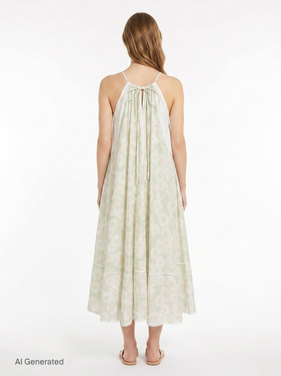 Daisy Print Halterneck Dress | Stella McCartney | Club21 - back