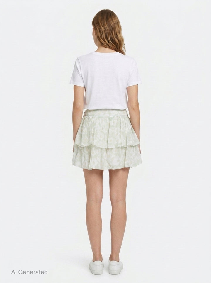 Daisy Print Mini Skirt | Stella McCartney | Club21 - back