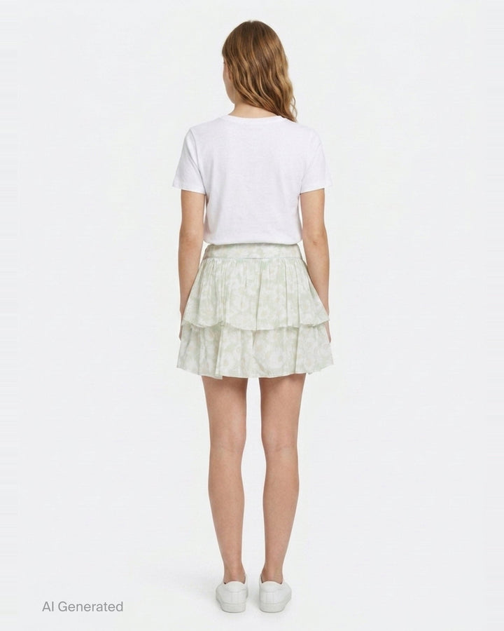 Daisy Print Mini Skirt | Stella McCartney | Club21 - back