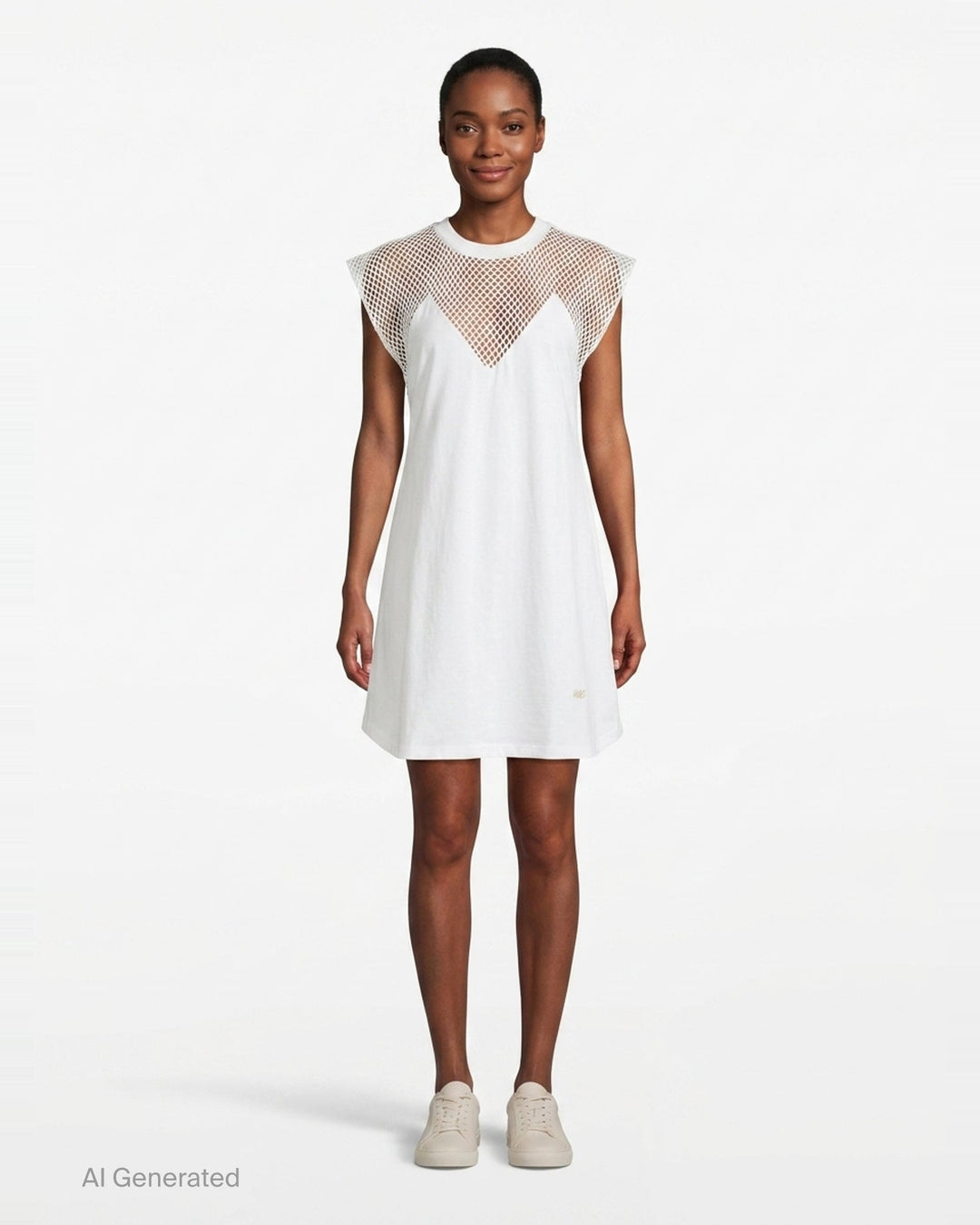 Net Hybrid T-Shirt Dress | Stella McCartney | Club21 - front