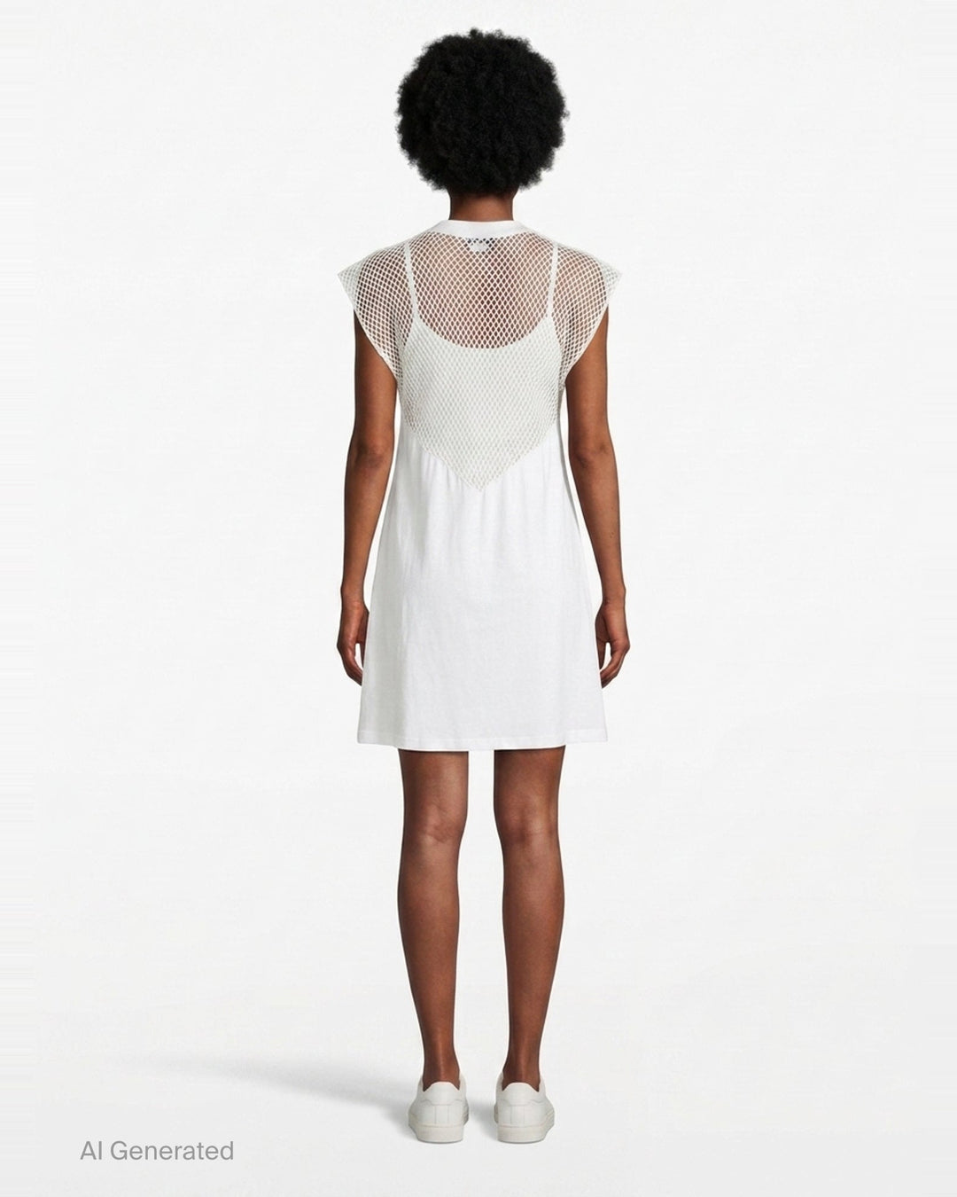 Net Hybrid T-Shirt Dress | Stella McCartney | Club21 - back