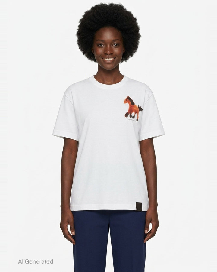 Toy Horse Graphic Tee | Stella McCartney | Club21 - front