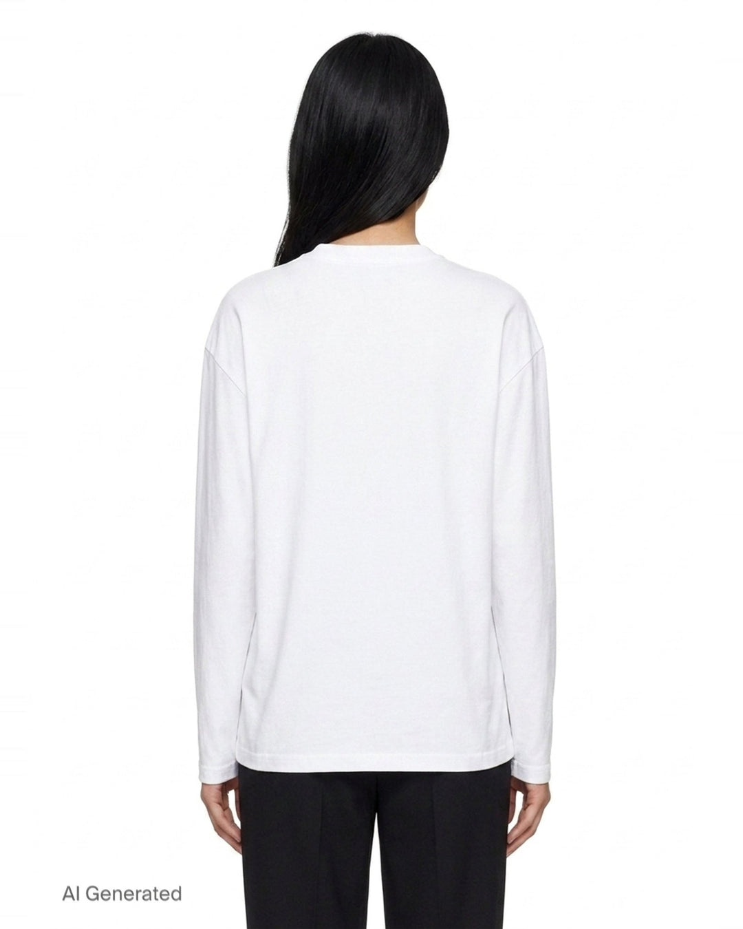 Watercolour Alpaca Long Sleeve Tee | Stella McCartney | Club21 - back