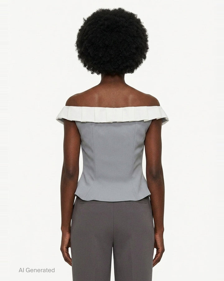 Bow Corset Bustier Top | Stolen Stores | Club21 - back