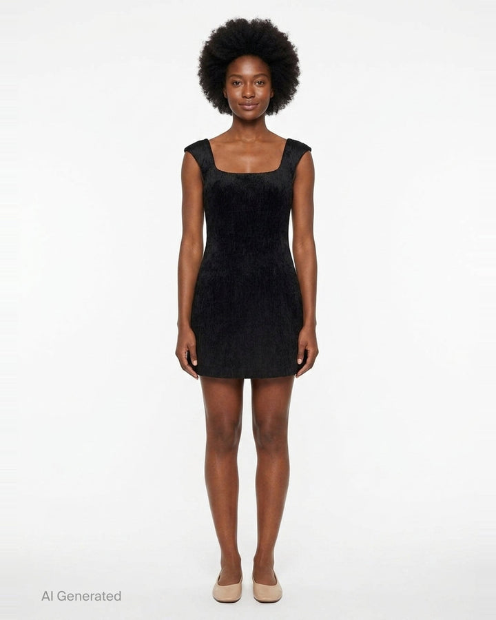 Hand Pleated Mini Dress | Stolen Stores | Club21 - front