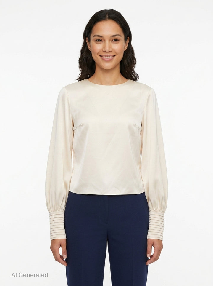 Kaia Balloon Sleeve Blouse | Stolen Stores | Club21 - front