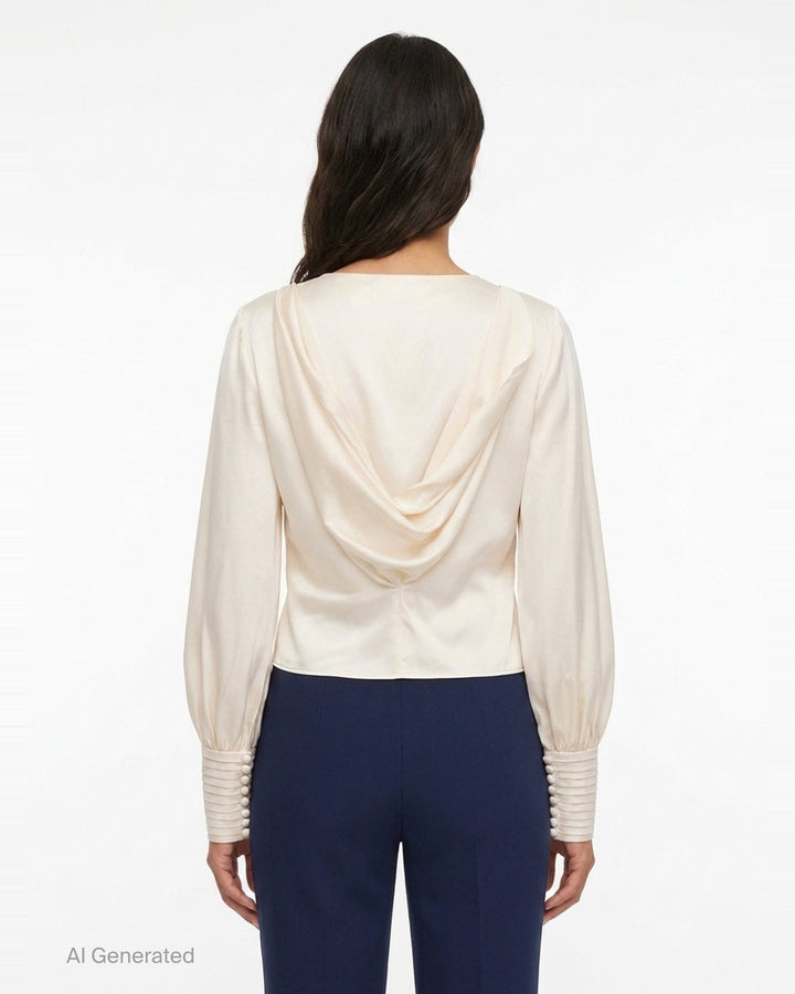 Kaia Balloon Sleeve Blouse | Stolen Stores | Club21 - back