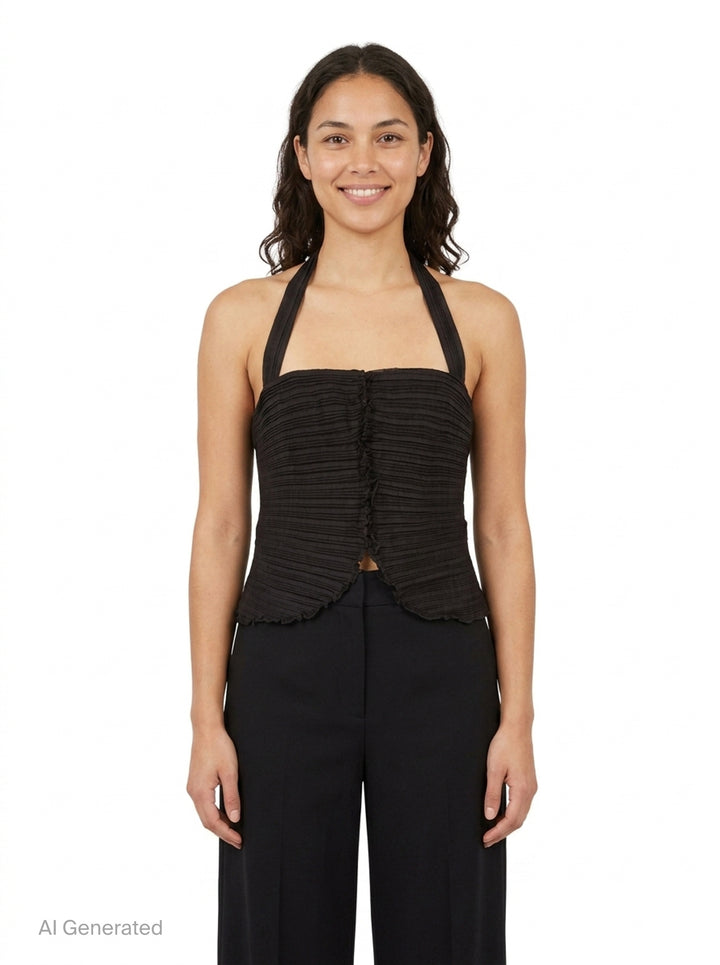 Leaf Draped Bustier | Stolen Stores | Club21 - front