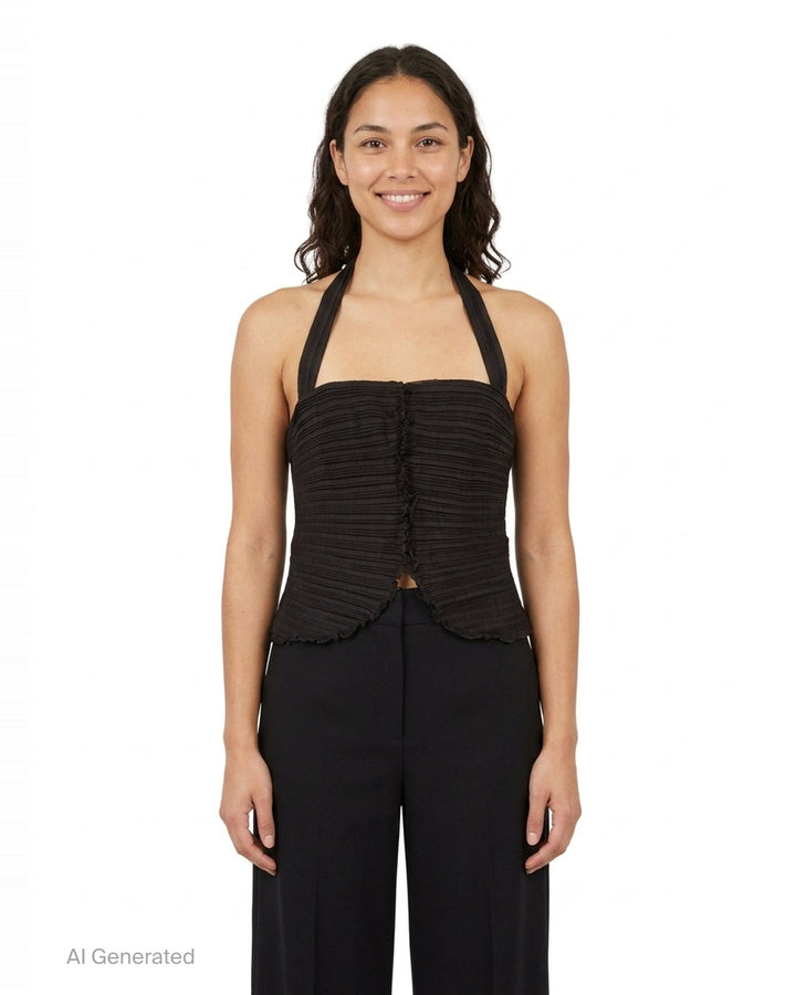 Leaf Draped Bustier | Stolen Stores | Club21 - front