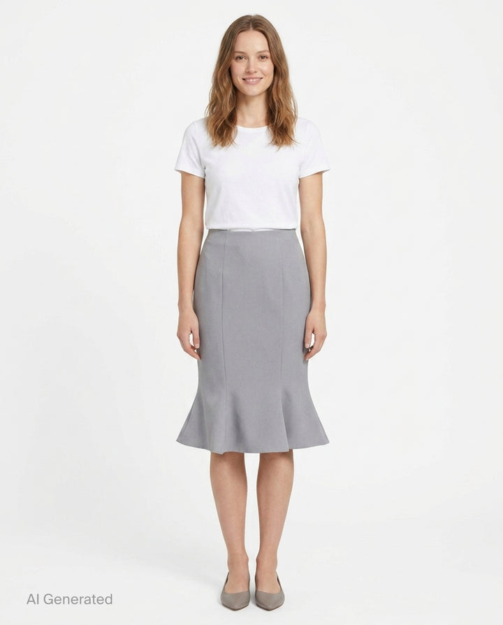 Mermaid Hem Midi Skirt | Stolen Stores | Club21 - front