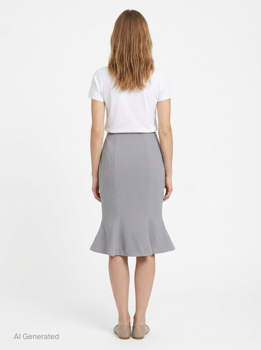Mermaid Hem Midi Skirt | Stolen Stores | Club21 - back