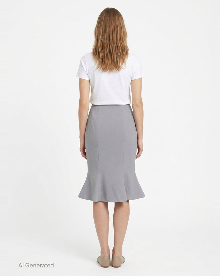 Mermaid Hem Midi Skirt | Stolen Stores | Club21 - back
