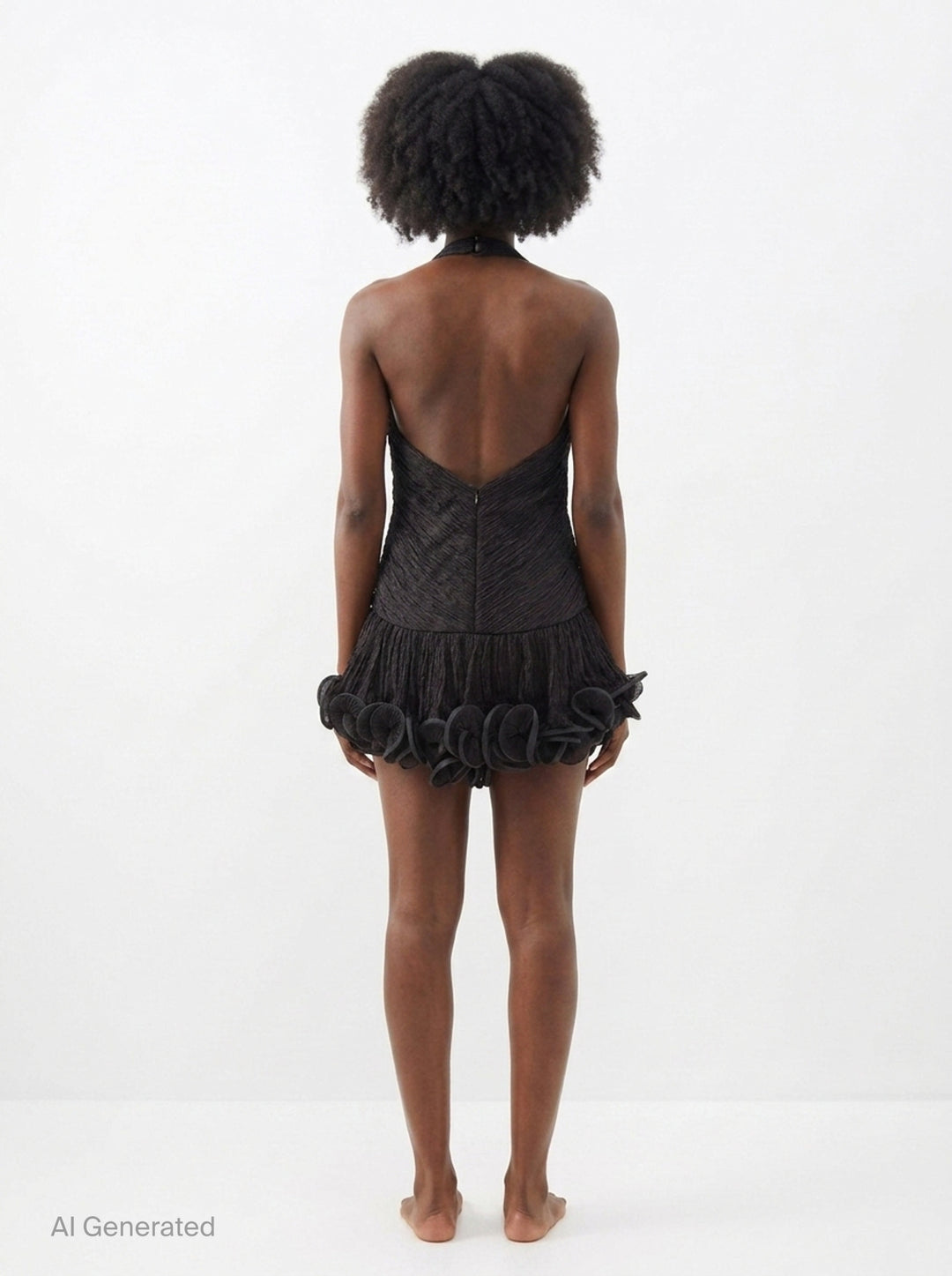 V-Neck Ruffle Hem Mini Dress | Stolen Stores | Club21 - back
