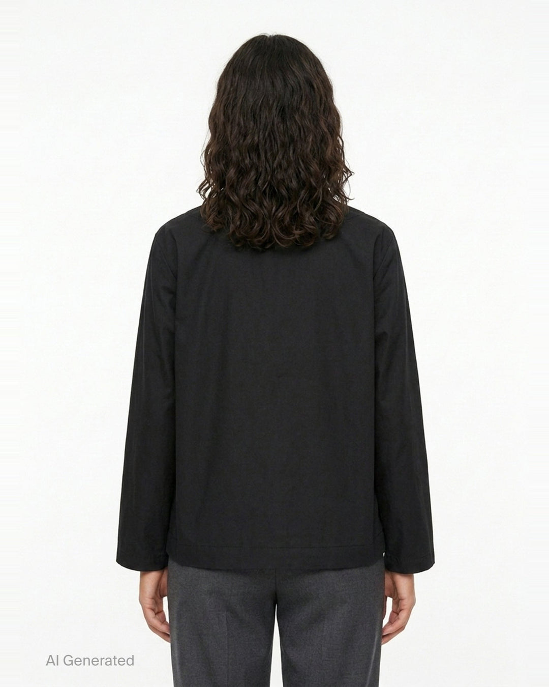 Cotton Broadcloth Ruffle Blouse | Tao | Club21 - back