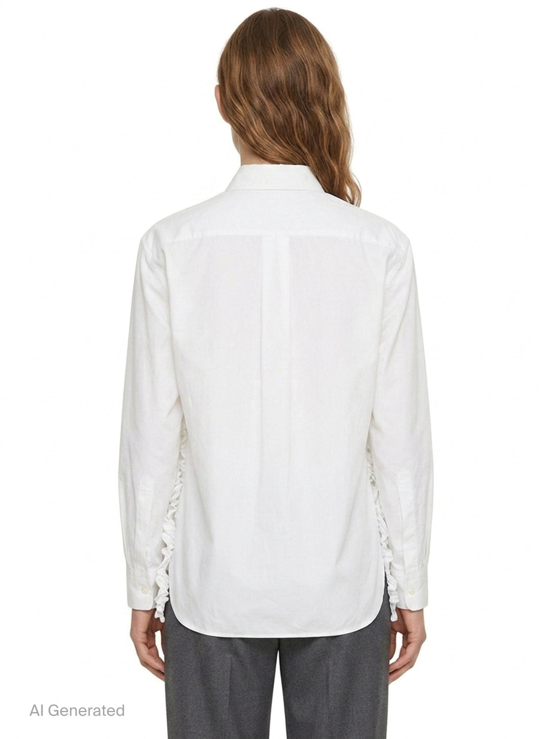 Textured Ruffle Front Blouse | Tao | Club21 - back