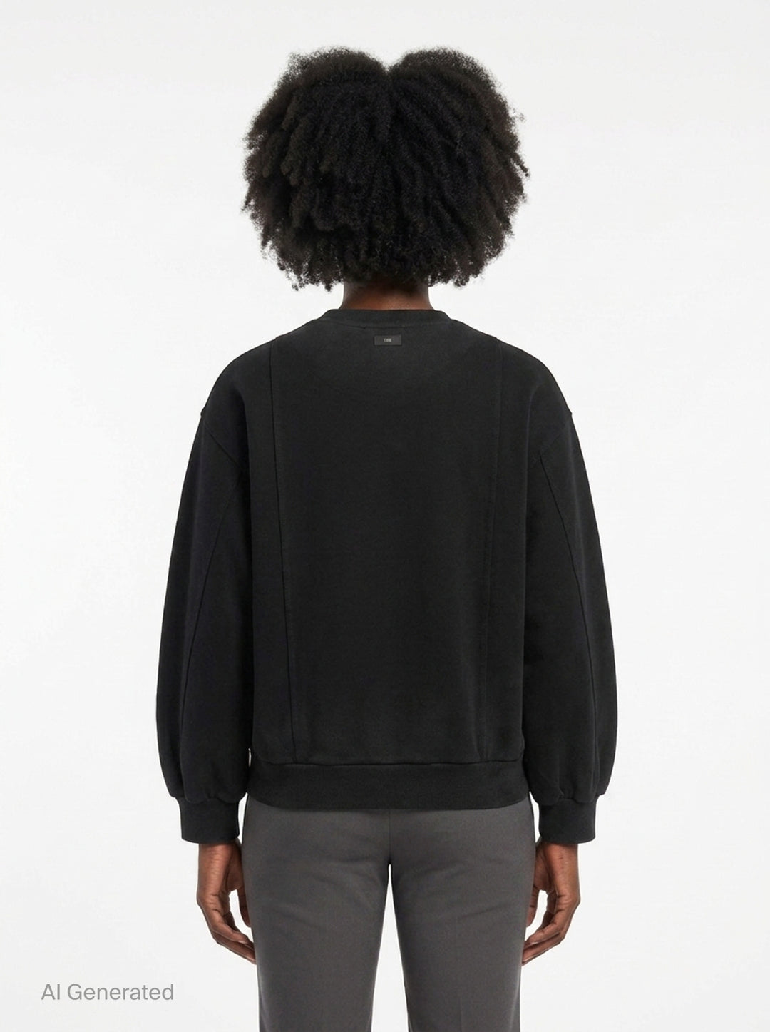 Reset Washed Crew-Neck Sweatshirt | TEAM WANG design | Club21 - back