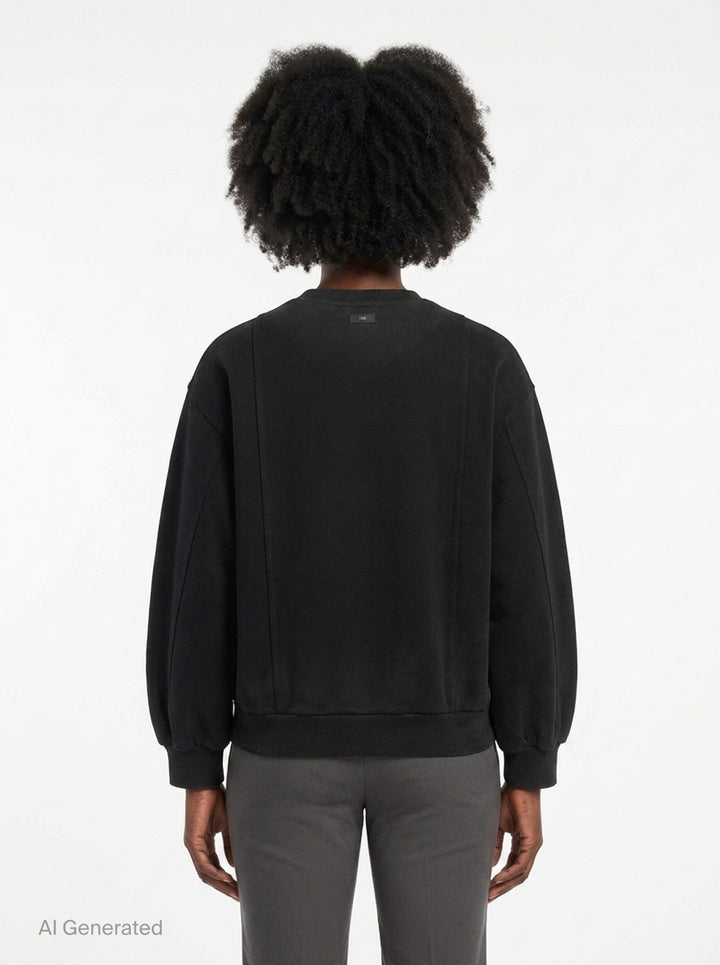 Reset Washed Crew-Neck Sweatshirt | TEAM WANG design | Club21 - back