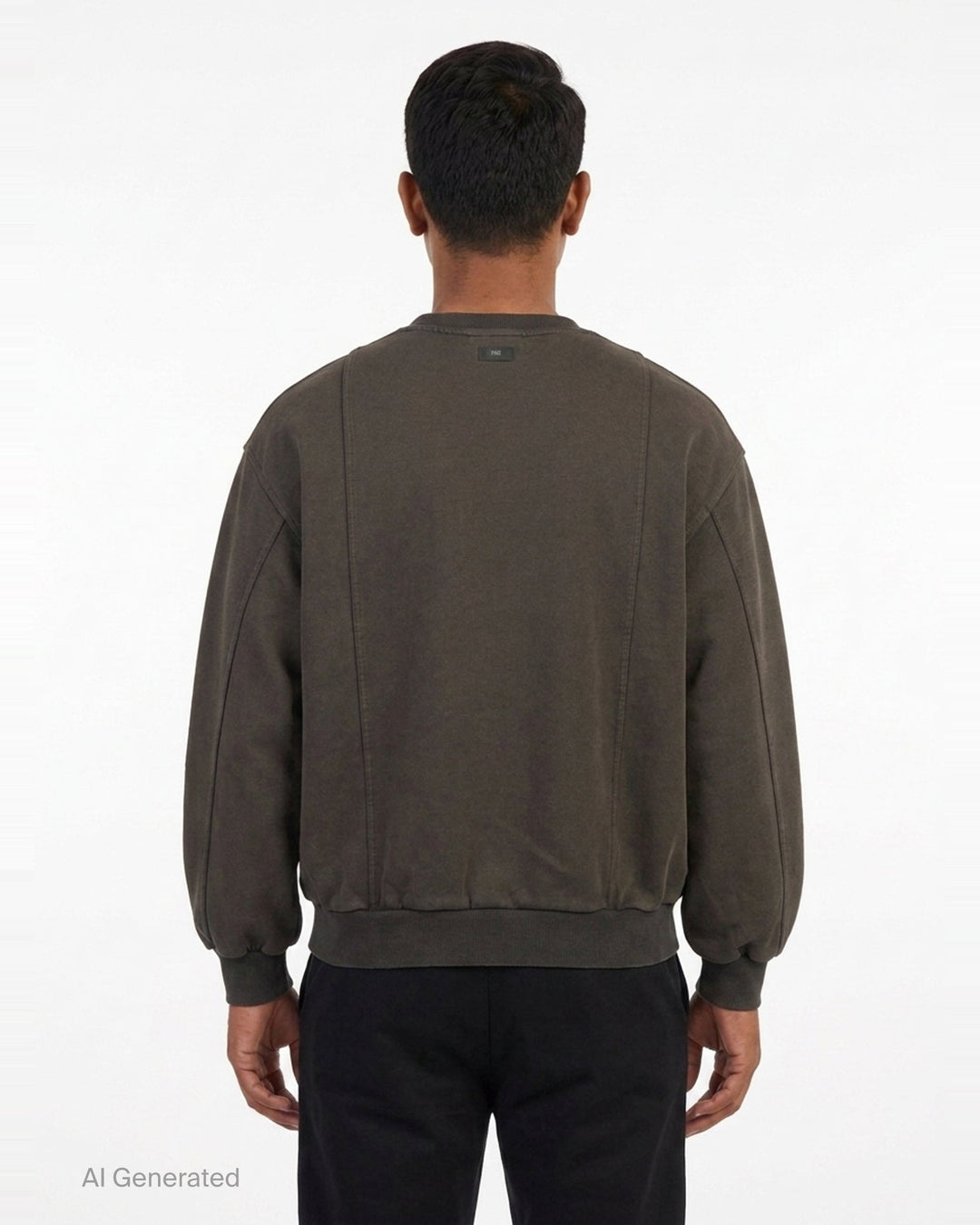 Reset Washed Crew-Neck Sweatshirt | TEAM WANG design | Club21 - back