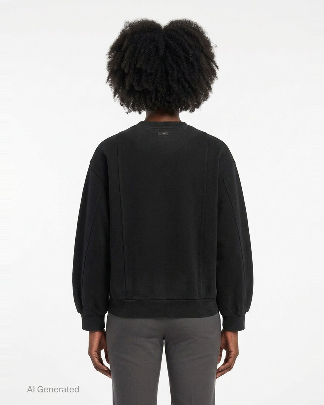 Reset Washed Crew-Neck Sweatshirt | TEAM WANG design | Club21 - back
