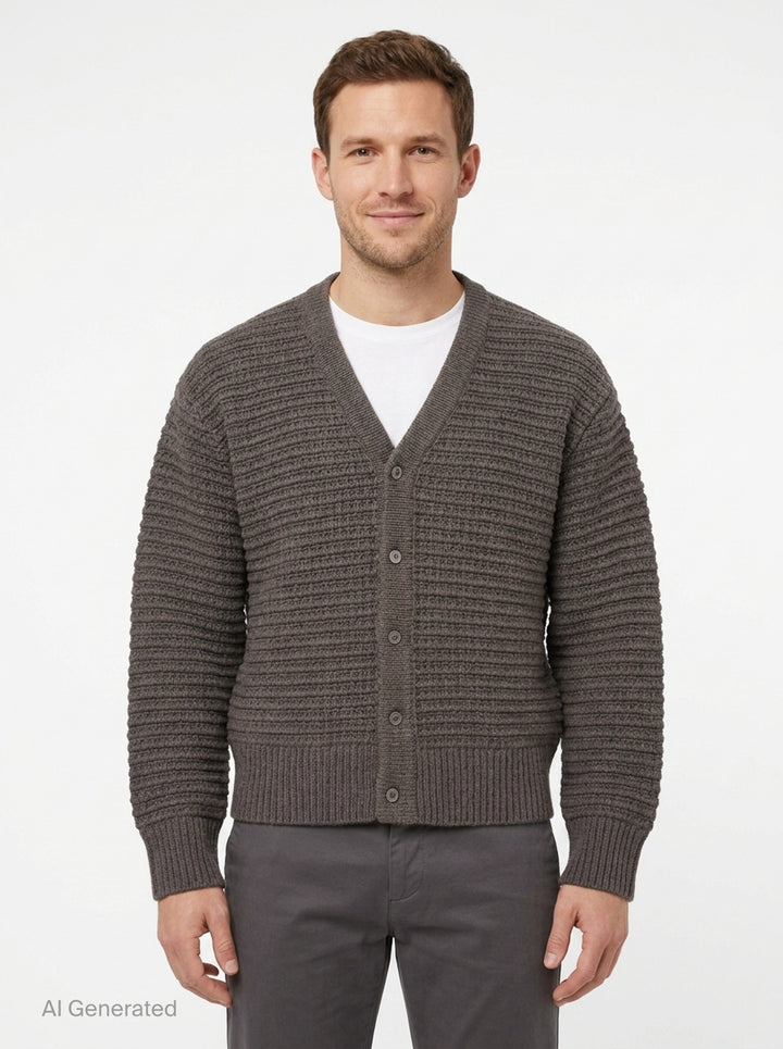 V-Neck Cardigan | TEAM WANG design | Club21 - front