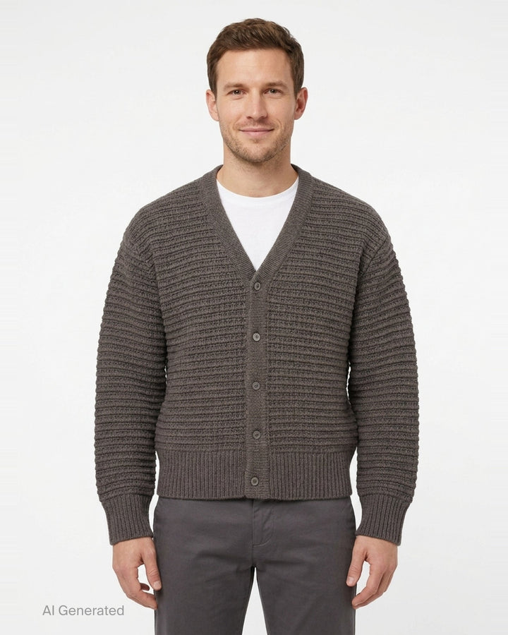 V-Neck Cardigan | TEAM WANG design | Club21 - front