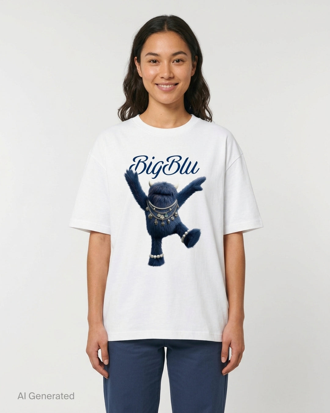 Big Blu Name Story Tee | The Fluffadoos | Club21 - front